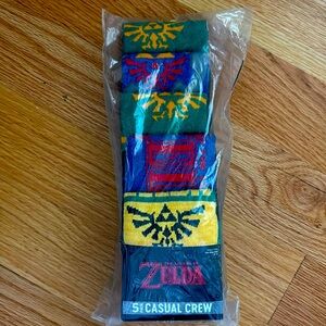 5 pair Zelda socks